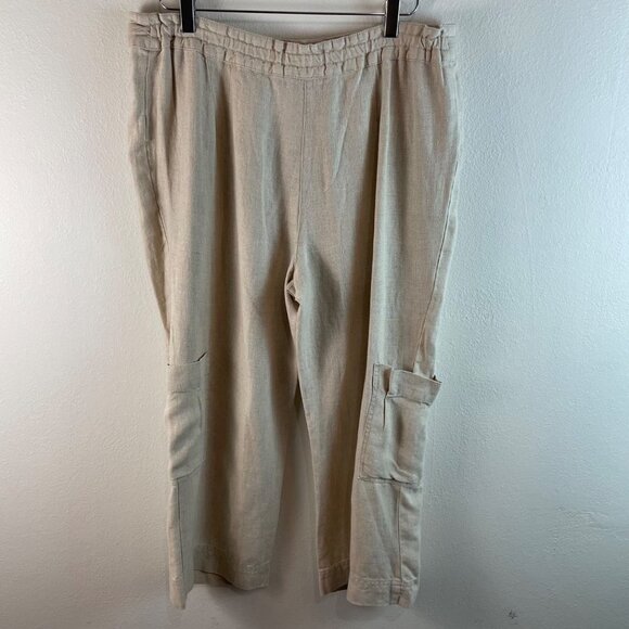 Charter Club Linen Capri Length Pants Size 16 - Picture 7 of 10
